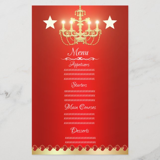 Ouro chandelier (Frente)