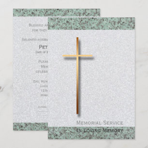 Ouro Cross Stone 1 Anúncio Funeral