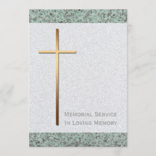 Ouro Cross Stone 2 Anúncio Funeral