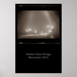Ouro da ponte de portões do Poster novembro de 201