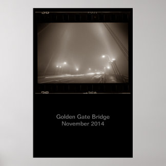 Ouro da ponte de portões do Poster novembro de 201