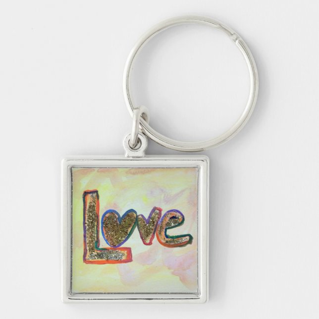 Ouro de Amor Pastas de Arte Chaveiro (Frente)