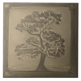 Ouro De Artesanato Oak Tree Azulejo Cerâmica