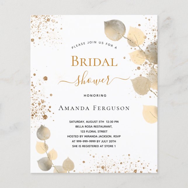 Ouro de brilho do eucalipto do Chá de panela de or (Frente)