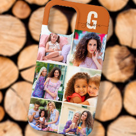 Ouro de Fotografia Castanho Monograma 6 com Script