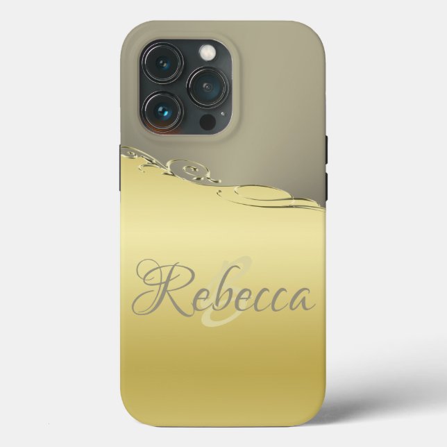 Ouro de luxo decorativo em ouro e prata (Verso)