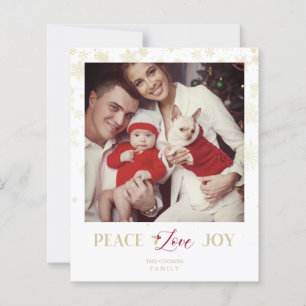 Ouro de Natal do Orçamento Flocos de Neve e Foto H