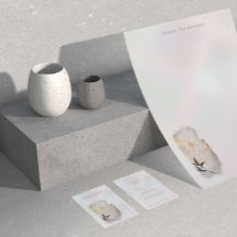 Ouro de Pérolas Luxurioso Bamboo Cartão de visita