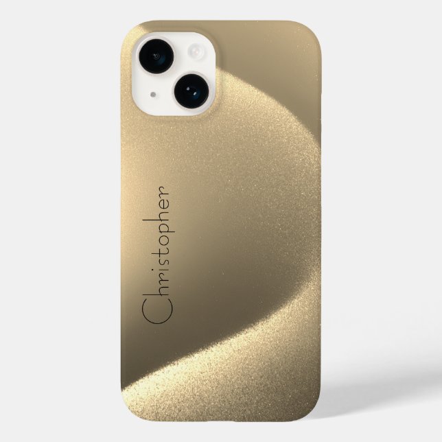 Ouro de titânio Impressão de aço inoxidável iphone (Verso)