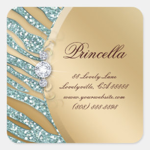 Ouro do rosa da faísca da jóia da etiqueta da