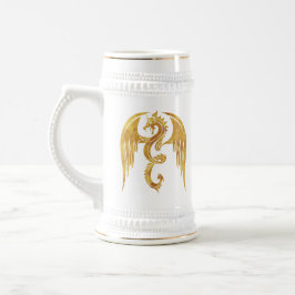 Ouro Dragon Mug - Caneca de cerveja de cerveja do 