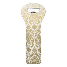 Ouro e cor damasco elegante branca