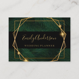 Ouro e preto de cartão de olá Elegante tropical