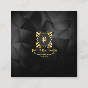 Ouro elegante do luxo do salão de beleza do cartão