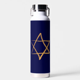 Ouro Estrela de David Water Bottle