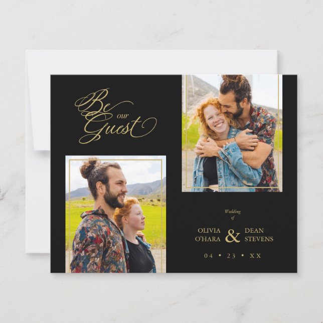 Ouro Falso de Fotos Preto do Orçamento Trendy 2 (Frente)