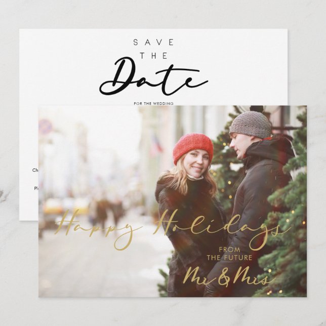 Ouro Falso Natal Futuro Sr & Sra Natal (Frente/Verso)