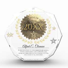 Ouro Faux Funcionário do prêmio do Ano