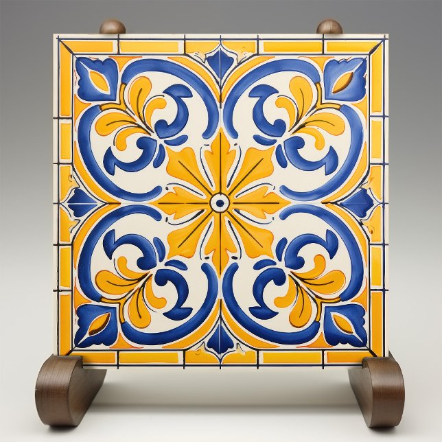 Ouro Fleur-de-Lis Azulejo Impressão (Criador carregado)