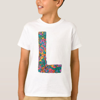 Ouro Floral - A letra L T-Shirt