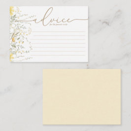 Ouro Floral | Cartão consultivo para Chás de frald