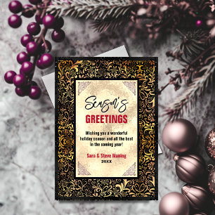 Ouro floral preto-chico Ano novo de Natal