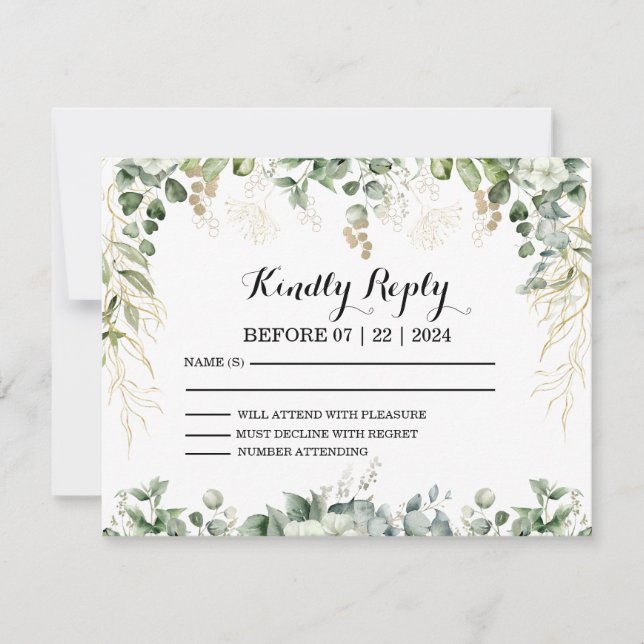 Ouro Garden Gala: RSVP para Nossa Botânica (Frente)