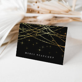 Ouro Garland Obrigado Cartões