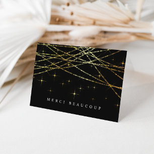 Ouro Garland Obrigado Cartões