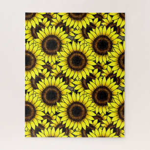 Ouro grande Amarelo Girassóis Quebra-cabeça