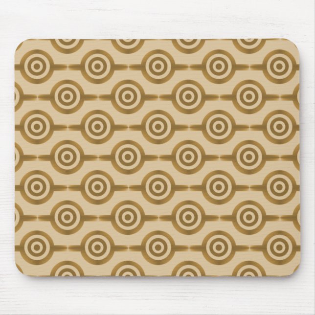 Ouro Honey Trendy Circles Mousepad (Frente)