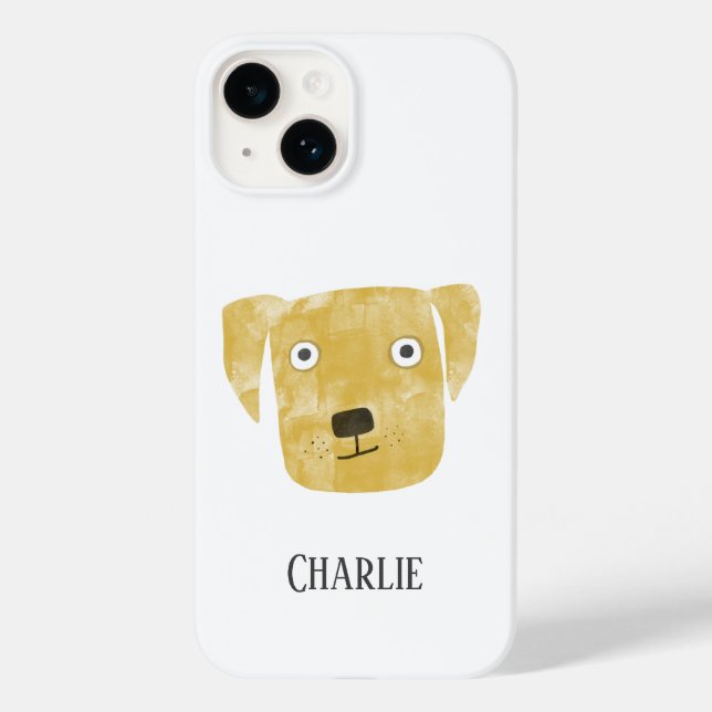Ouro Labrador Retriever Dog Personalizado (Verso)