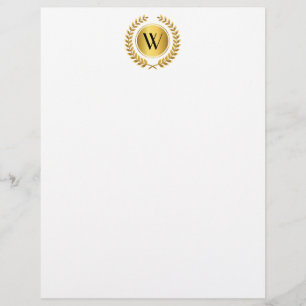 Ouro Laurel Wreath Monograma