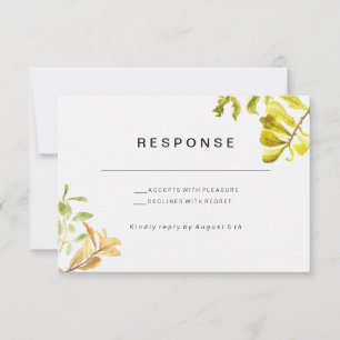 Ouro Leafy Bower Wedding RSVP