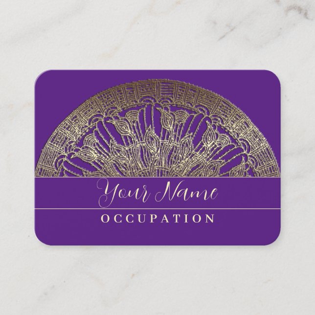 Ouro Mandala - Cartão de visita (Frente)