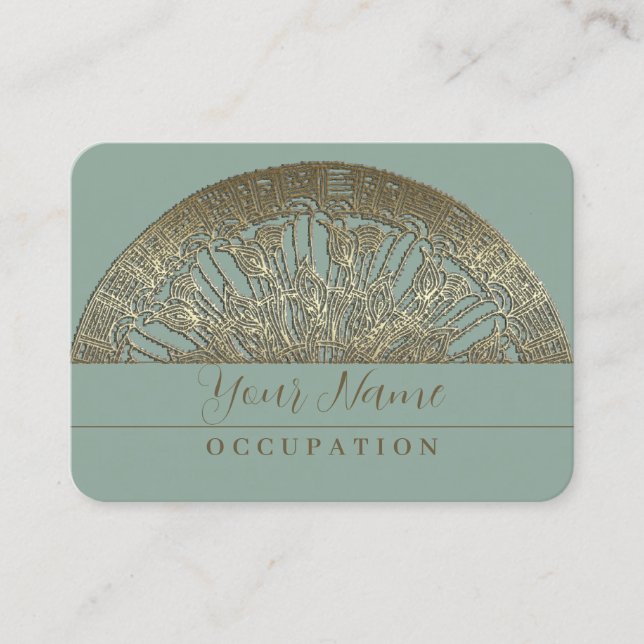 Ouro Mandala - Cartão de visita (Frente)