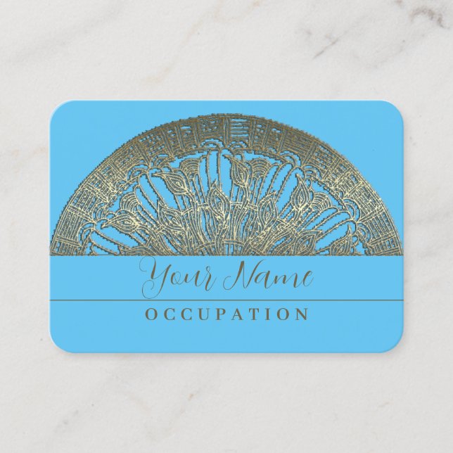 Ouro Mandala - Cartão de visita (Frente)