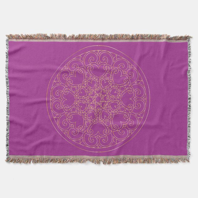 Ouro Mandala - Jogue o cobertor (Frente)