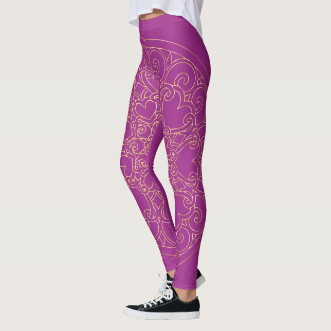 Ouro Mandala - Leggings (Esquerda)