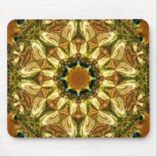 Ouro Natureza Mandala Mousepad