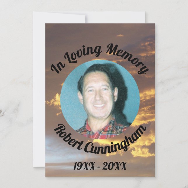 Ouro Nuvens Foto Sunset No Cartão De Memória Amant (Frente)