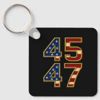 Ouro Patriot Power - Chaveiro de 45 e 47 negros EU