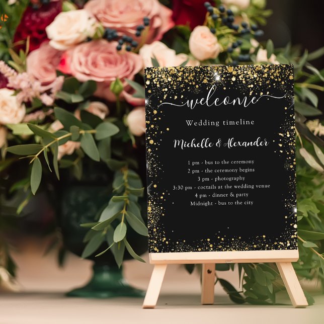 Ouro preto do programa da linha do tempo de casame (Criador carregado)