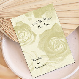 Ouro Procura Rosas Vow Convite para renovação