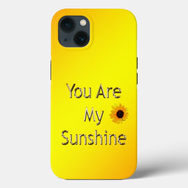 Ouro Que Você Seja Meu Sol, iPhone 13 Case (Verso)