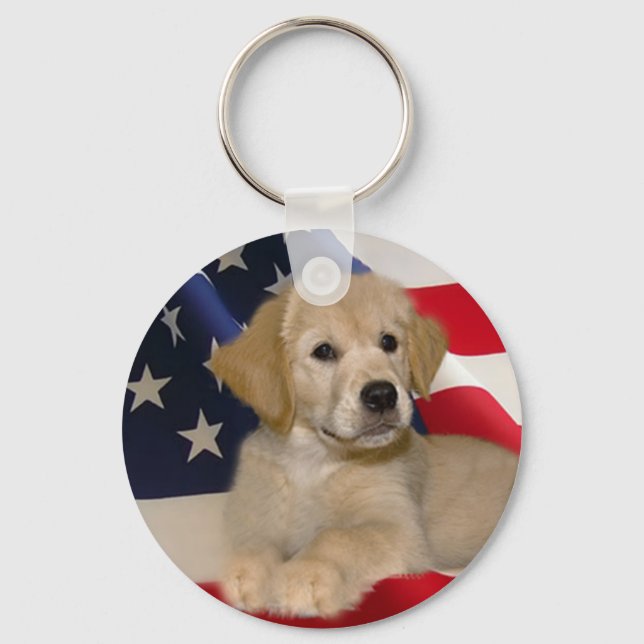 Ouro Retriever All American Puppy Chaveiro (Frente)