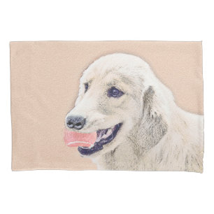 Ouro Retriever com Tênis Ball Painting Dog Art
