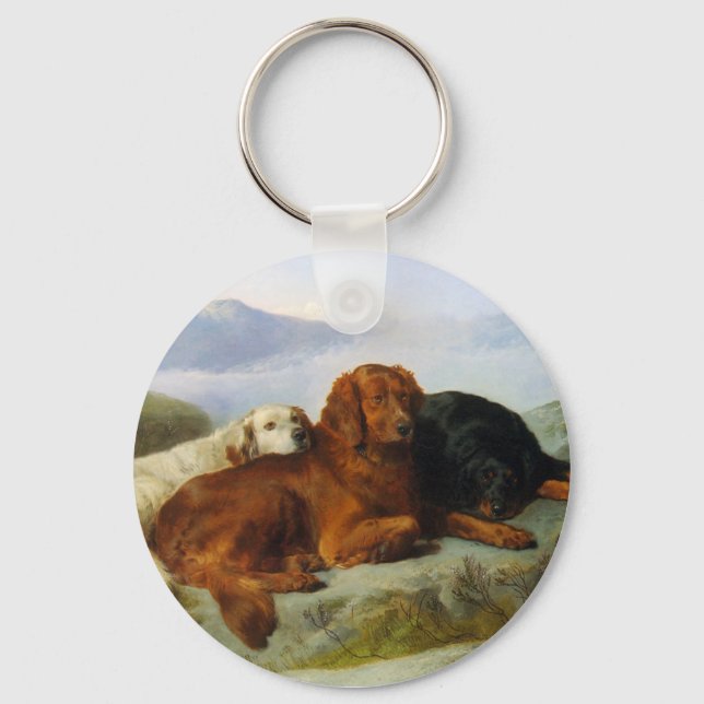 Ouro Retriever, Irish e Gordon Setter Chaveiro (Frente)