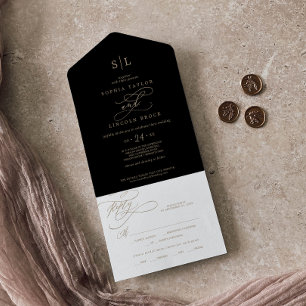 Ouro Romântico Caligrafia   Casamento Monograma Pr
