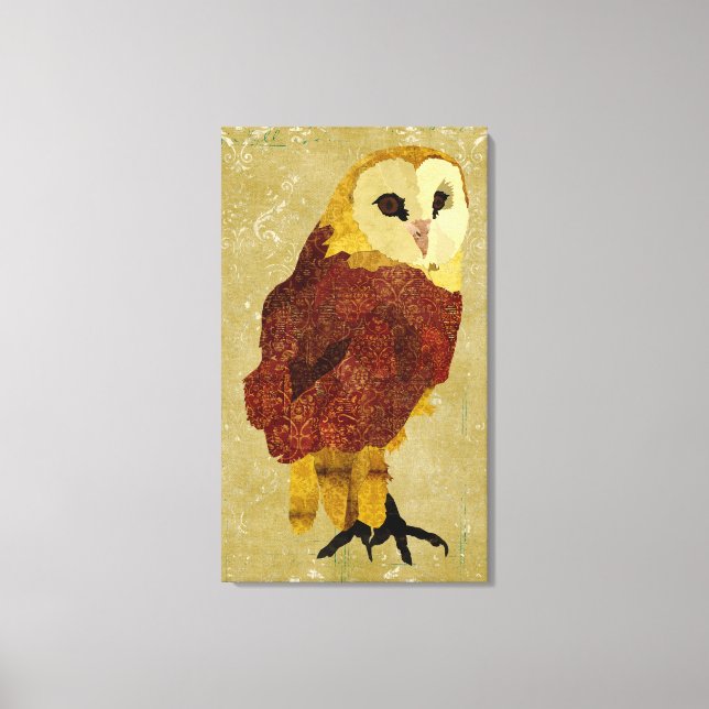 Ouro Ruby Owl Canvas (Frente)